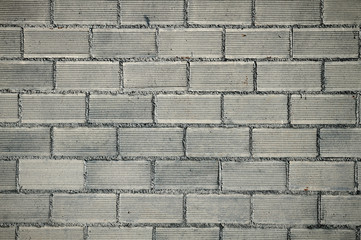 Gray brickwall close up