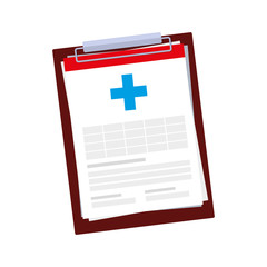 Obraz premium medical order checklist icon