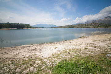 Beniarres dam in Alicante province Spain