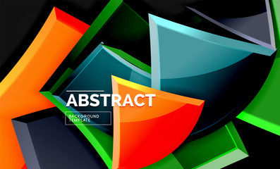 Squares and triangles geometrical background