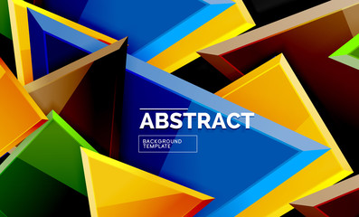 Squares and triangles geometrical background