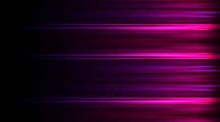 Product showcase spotlight background. Clean photographer studio. Abstract  Violet background with rays of neon light, spotlight, reflection on water.