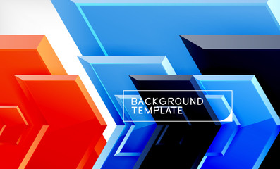 Arrow geometrical abstract background, directional wallpaper concept