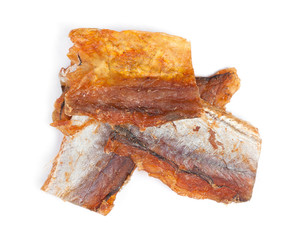 Pieces of cleaned dried fish