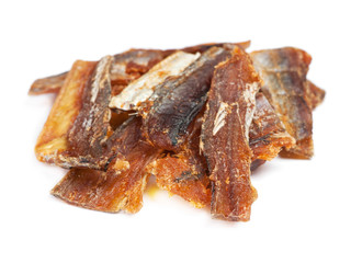 Pieces of cleaned dried fish