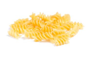 Portion of Rotini corkscrew spiral pasta