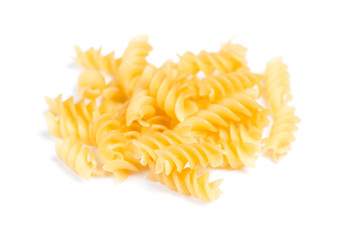 Portion of Rotini corkscrew spiral pasta