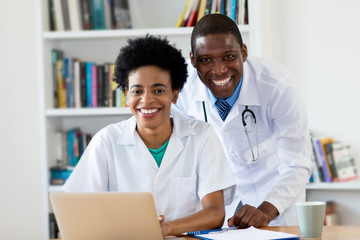Portrait of african american doctors