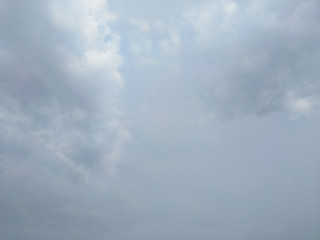 White soft cloud texture on blue sky background