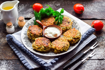  Vegetarian meatballs from barley.
