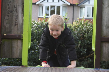Little boy at the playground