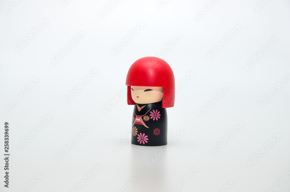 Wall mural Kokeshi Japanese wooden doll