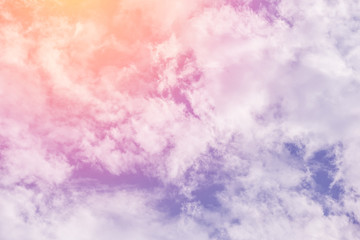 sun and cloud background with a pastel colour