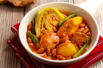 Very delicious Pork and Bean Stew. Pochero from Philippines.