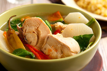 Chicken in Spiced Tamarind Broth. Sinampalukang Manok from Phillippines.