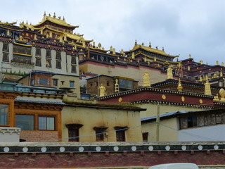 Obraz premium Stone houses in the villages of China