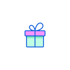 Modern Gift Icons for electronic commerce store shopping business internet company with high end look