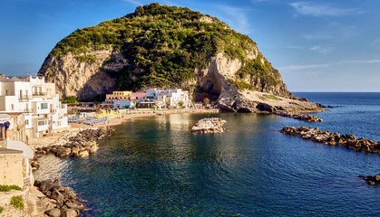 San angelo on ischia island in the mediterranean sea