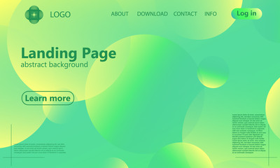 Website landing page. Geometric background.