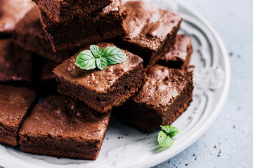 Chocolate Brownie Cake close up