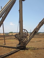 Crane with gears