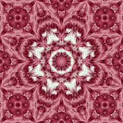 Abstrakt rosa oktagonal mandala illustration
