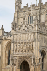 Fototapeta na wymiar Entrance of Gloucester Cathedral; England