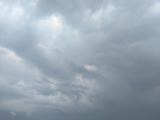White soft cloud texture on blue sky background