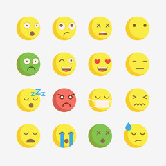 Emoji. Vector icons emoji. Expressionless emoji.