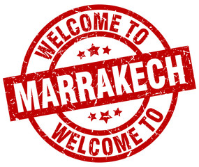 welcome to Marrakech red stamp