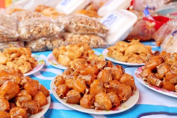 Tasty chicken at street food