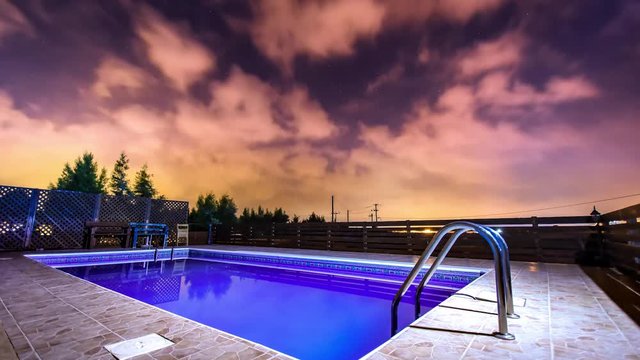 Outdoor night timelapse in Cyprus