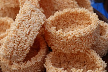 Thai crispy rice cracker