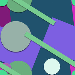 Flat material design - Creative vector trend seamless