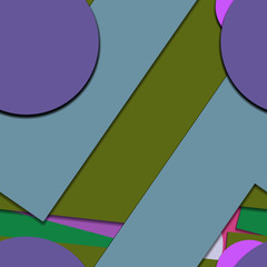 Flat material design - Creative vector trend seamless