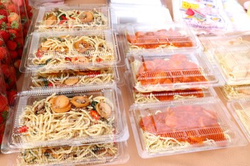 Spaghetti at street food