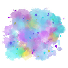 Watercolor Splatters Background