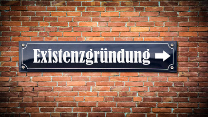 Schild 404 - Existenzgründung