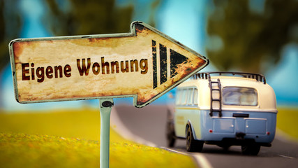 Schild 348 - Eigene Wohnung