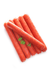 merguez isolated on white background