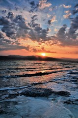 A crazy sunset in Israel Views of the Holy Land