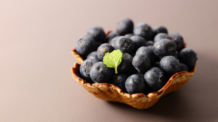 blueberry in biscuit bowl
