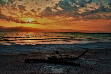 A crazy sunset in Israel Views of the Holy Land