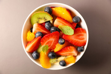 bowl of fresh fruit salad