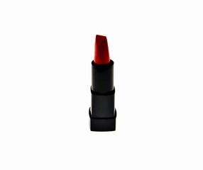 red lipstick isolated on white background