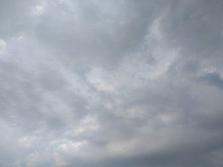 White soft cloud texture on blue sky background