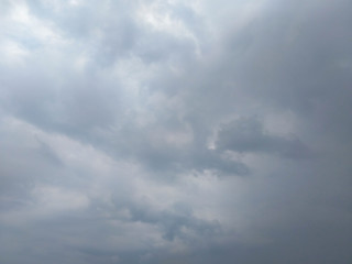 White soft cloud texture on blue sky background