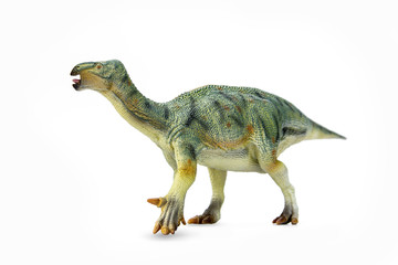 Herbivorous Dinosaur Iguanodon living in late Jurassic Period to the early Cretaceous. isolated on...