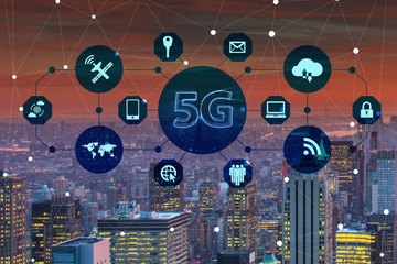 5g internet concept in technology concept