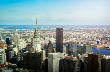 panoramic view of the northeastern side of New York on a sunny day